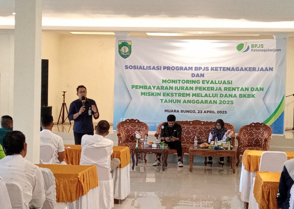 BPJS Ketenagakerjaan Muara Bungo Sosialisasikan Program dan Monitoring Pembayaran Iuran Pekerja Rentan