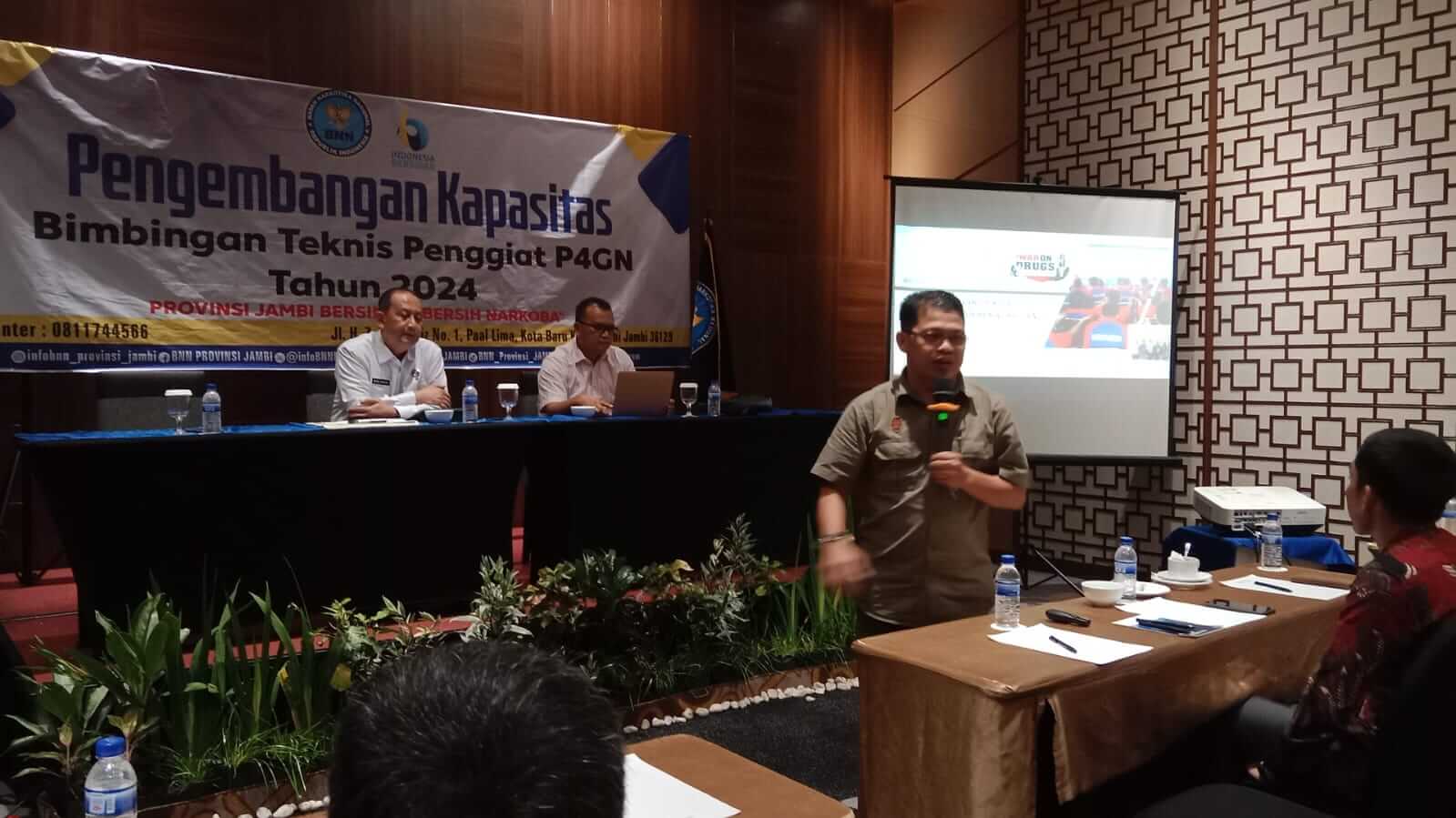 Komisi Informasi Dukung   Penggiat P4GN yang Digelar BNN Provinsi Jambi 