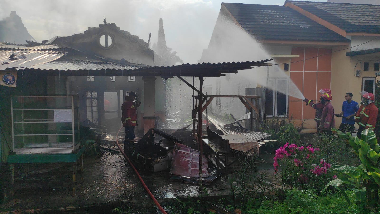 Kebakaran di Kota Jambi, Rumah Warga Perumahan Kota Baru Indah Ludes 