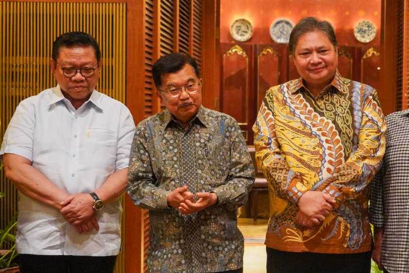 JK Dukung Airlangga Solidkan Golkar untuk Menangkan Pemilu