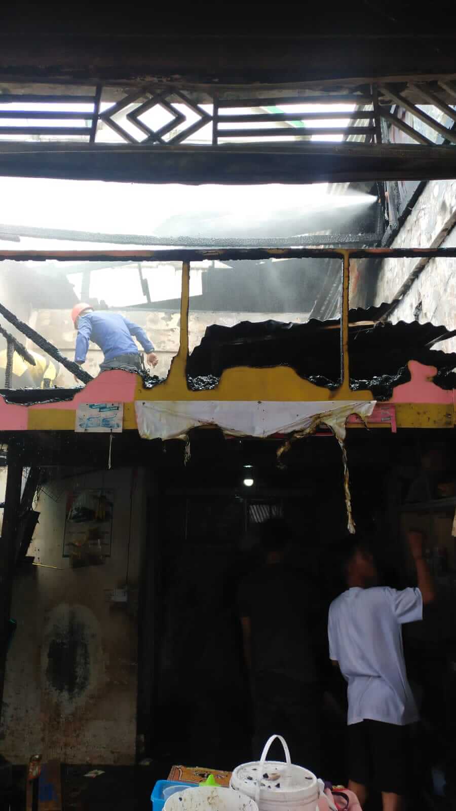 Kerugian Kebakaran di Pasar Siulak Gedang Ditaksir Capai Rp200 Juta