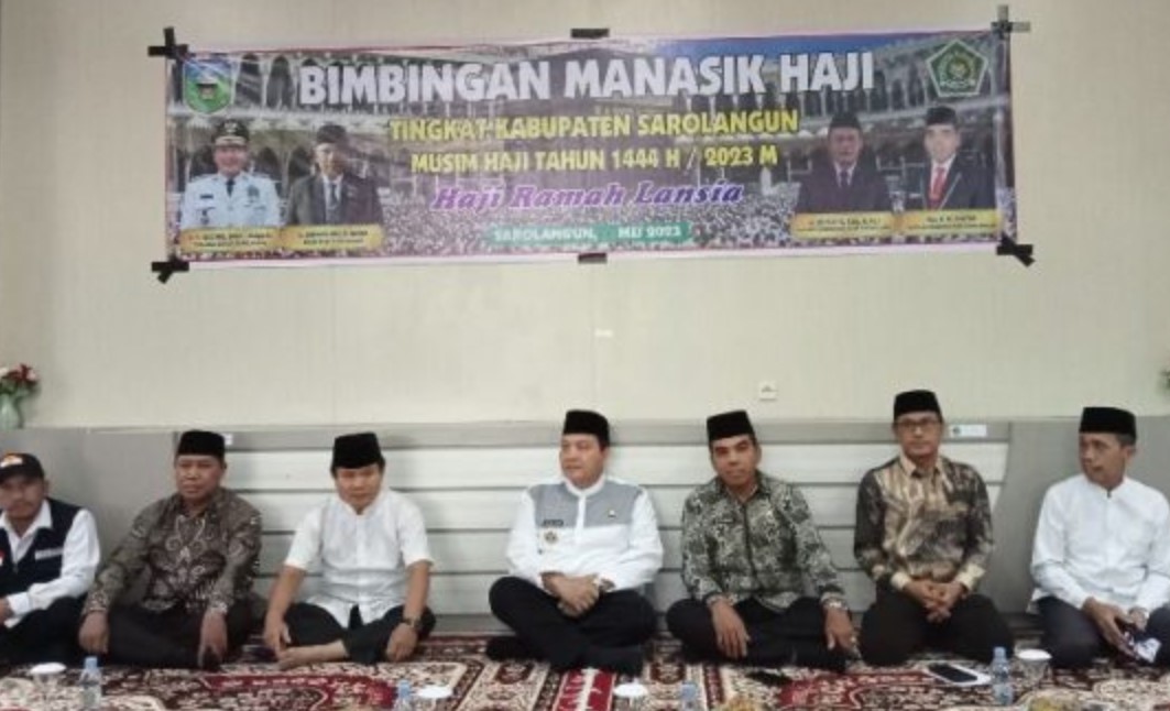 Ratusan CJH Sarolangun Ikuti Manasik, Pj Bupati Bachril Bakri Ingat CJH Jaga Nama Baik Pemerintah Provinsi