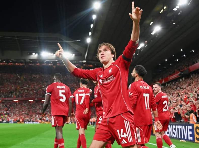 Liverpool Hajar Bournemouth 4-2, Hugo Ekitike Persembahkan Gol untuk Mendiang Jota