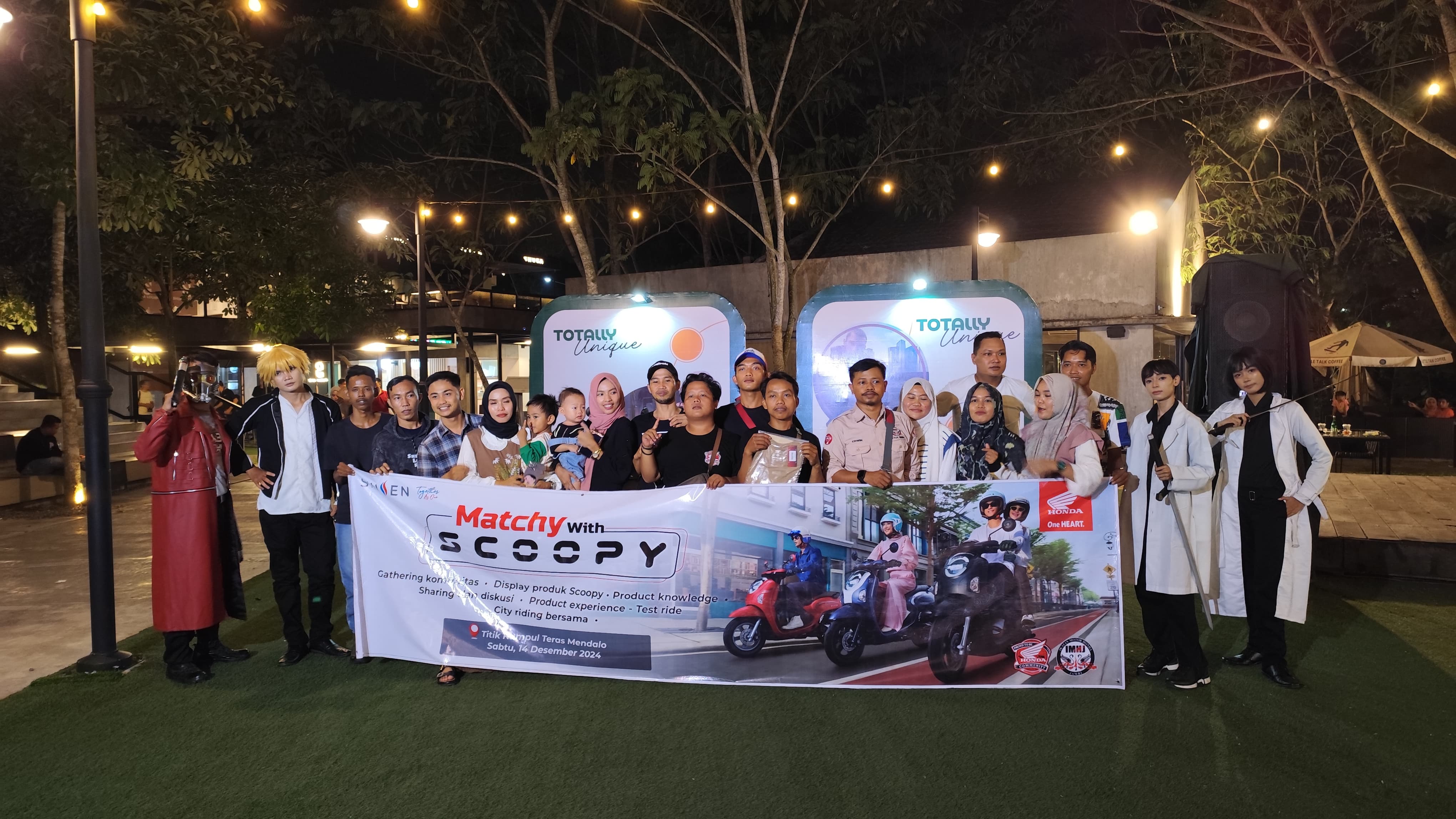 Matchy With Scoopy, Momen Seru Komunitas Honda Jambi di Launching New Honda Scoopy