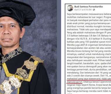 Status Facebook Rektor ITK Dikecam, Ketua Komisi VIII DPR Minta Budi Santosa  Dicopot