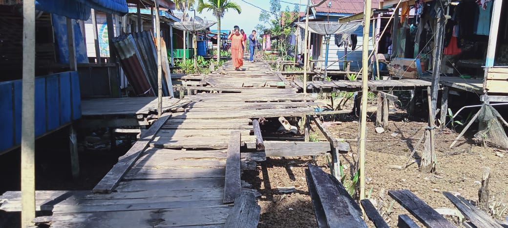 Banyak Warga jadi Korban, Kondisi Jalan Utama di Kampung Baru, Tanjab Timur Butuh Perhatian 