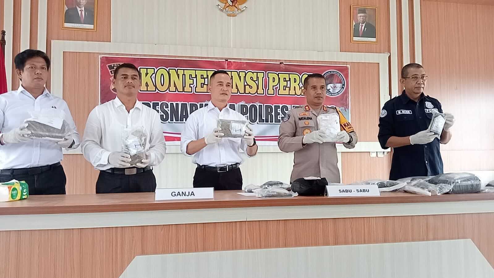 Polres Bungo Ungkap 31 Kasus Narkoba, 52 Tersangka Diamankan