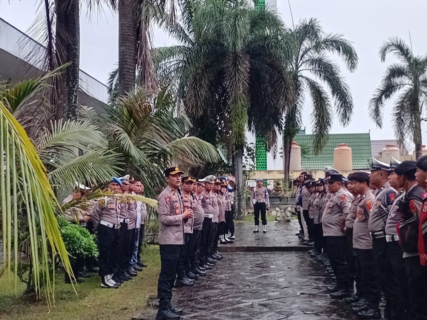 Polresta Jambi Terjunkan 530 Personel Amankan Pawai Pembangunan HUT ke-80  RI