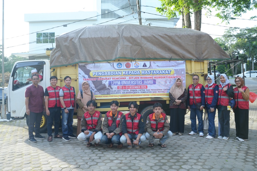 UNJA Hadirkan Listrik, Air Bersih, dan Pangan Darurat bagi Warga Terdampak Banjir Bandang di Lambung Bukit