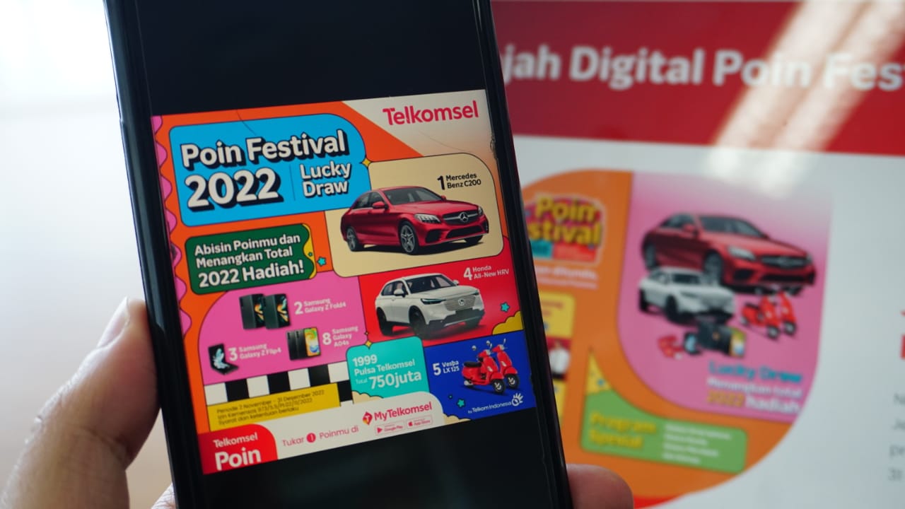Beri Apresiasi Kepada Pelanggan Setia di Akhir Tahun, Telkomsel Hadirkan Poin Festival Lucky Draw 2022
