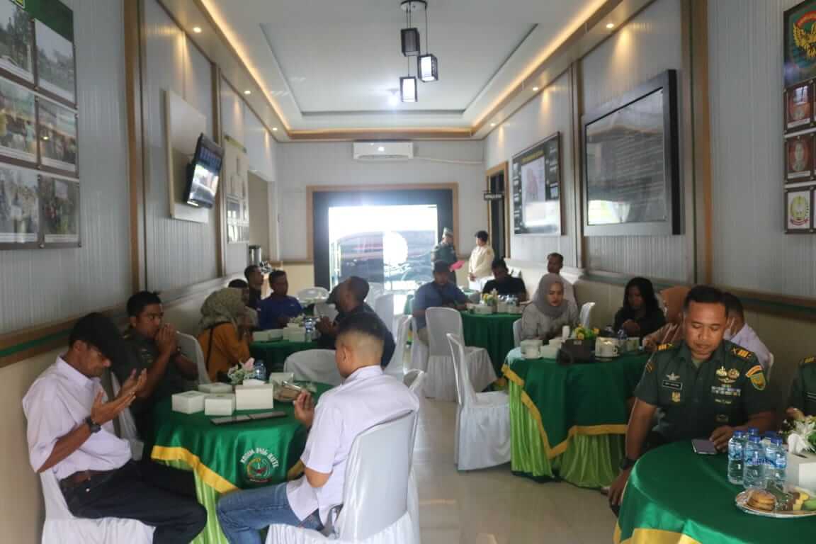 SMSI Kabupaten Bungo Hadiri Coffee Morning Bersama Dandim 0416/BUTE Letkol Inf Evid Nirwan E