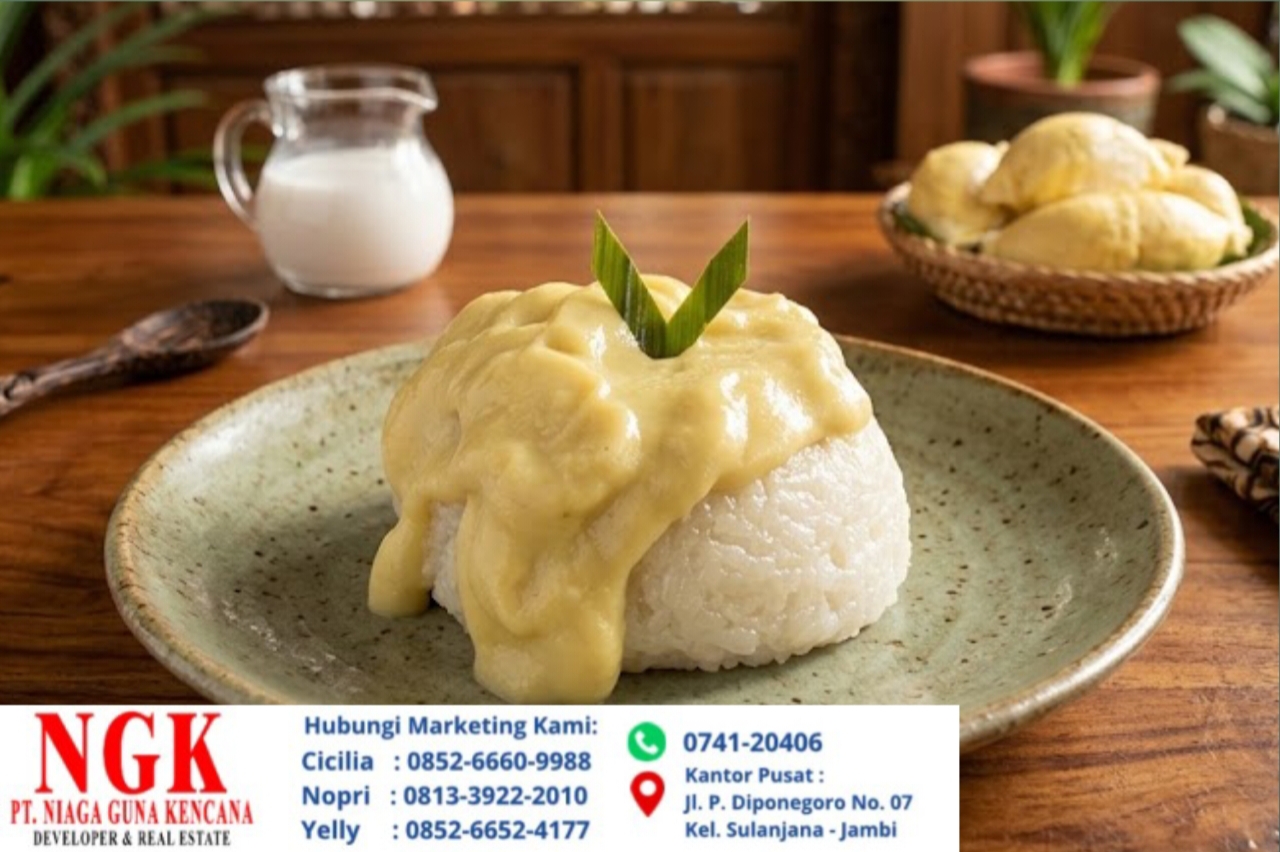 Resep Ketan Fla Durian Harum Kezat ala Rumahan