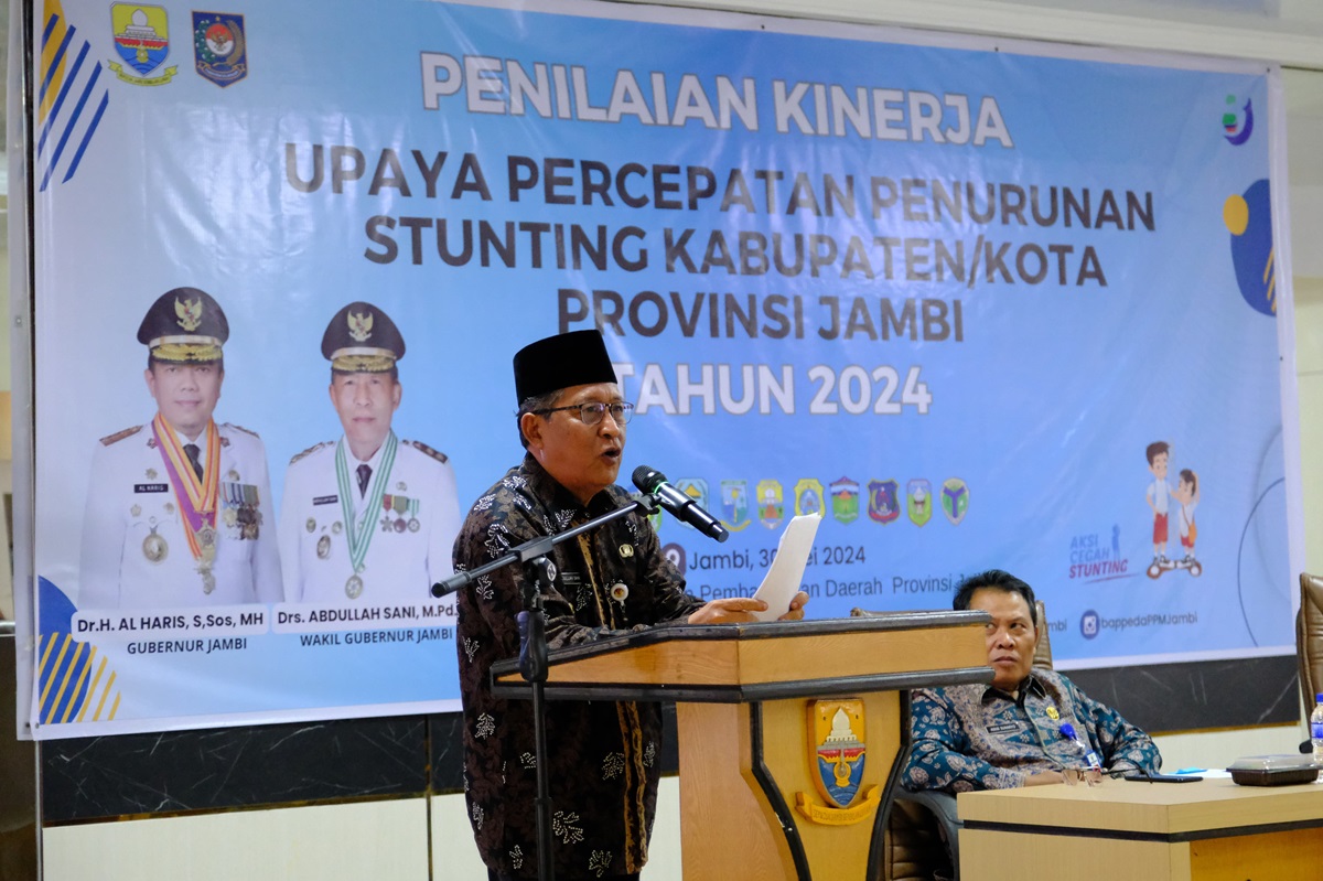 Wakil Gubernur Jambi, Abdullah Sani Minta Tingkatkan Konvergensi Keterpaduan Program untuk Atasi Stunting