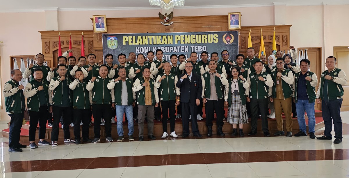 Resmi Dilantik, Ini Pesan untuk Pengurus KONI Kabupaten Tebo