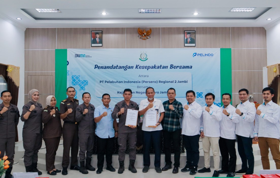 Pelindo Jambi Tandatangani MoU Perdata dan Tata Usaha Negara bersama Kejari Muaro Jambi