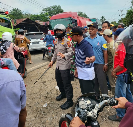 Pasca Aksi Blokade Jalan di Batanghari,  Polisi Lakukan Patroli