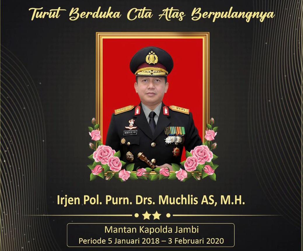 Kapolda Jambi akan Pimpin Langsung Upacara Pemakaman Almarhum Irjen Pol (Purn) Muchlis 