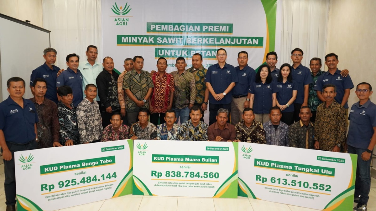 Asian Agri Bagikan Premi Minyak Sawit Lestari Ke 40 KUD di Provinsi Jambi, Dukung Petani Berkelanjutan