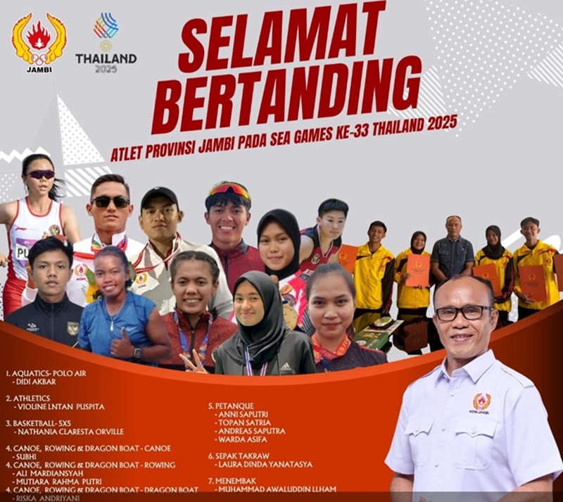 15 Atlet Jambi Siap Bertarung di SEA Games 2025 di Thailand