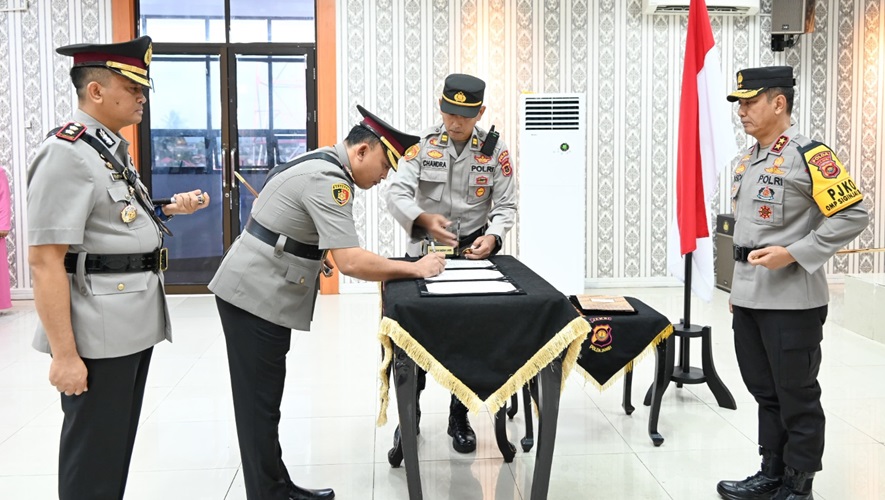 Kapolda Jambi Pimpin Sertijab, Ini Nama Kapolres Tanjab Timur dan Kapolres Muaro Jambi yang Baru