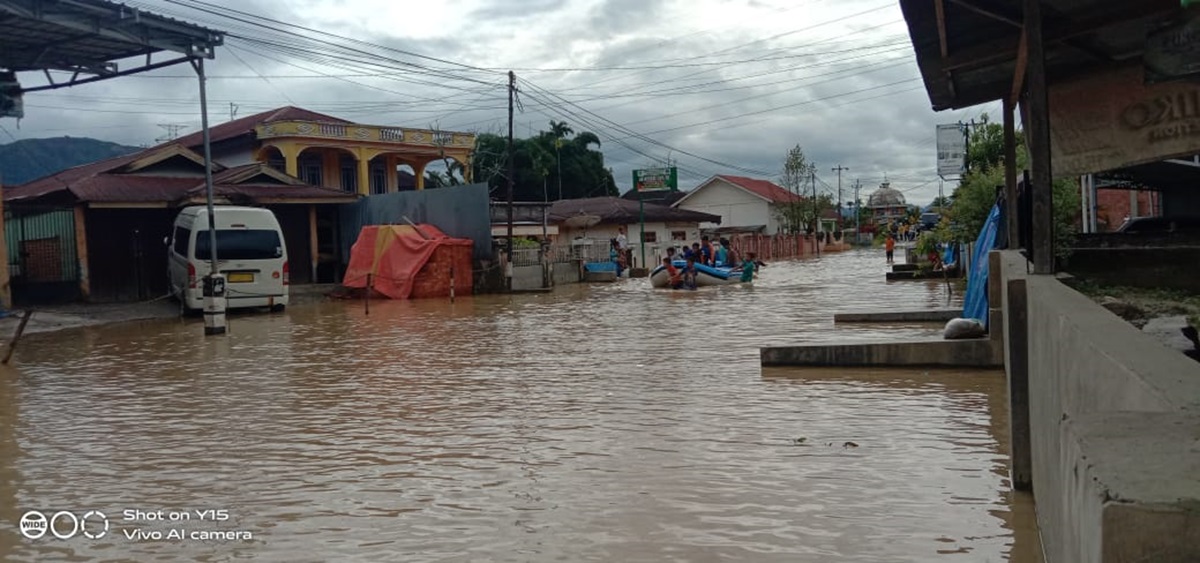 Desa Lubuk Suli Kabupaten Kerinci Banjir Lagi, Aktivitas Warga Lumpuh