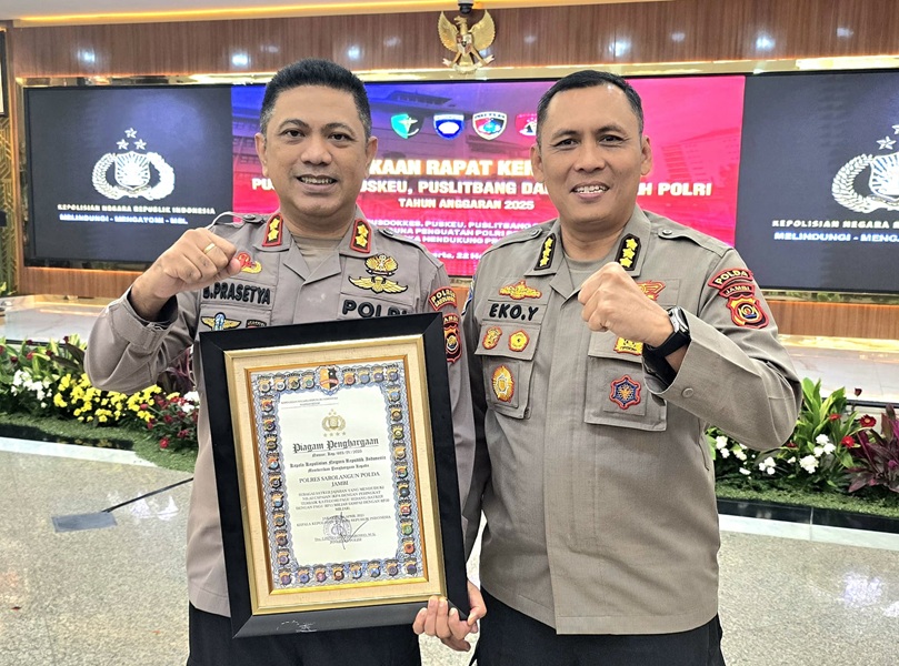 Keren! Efektif Kelola Anggaran dan Berguna Bagi Masyarakat, Polres Sarolangun Raih Penghargaan dari Kapolri