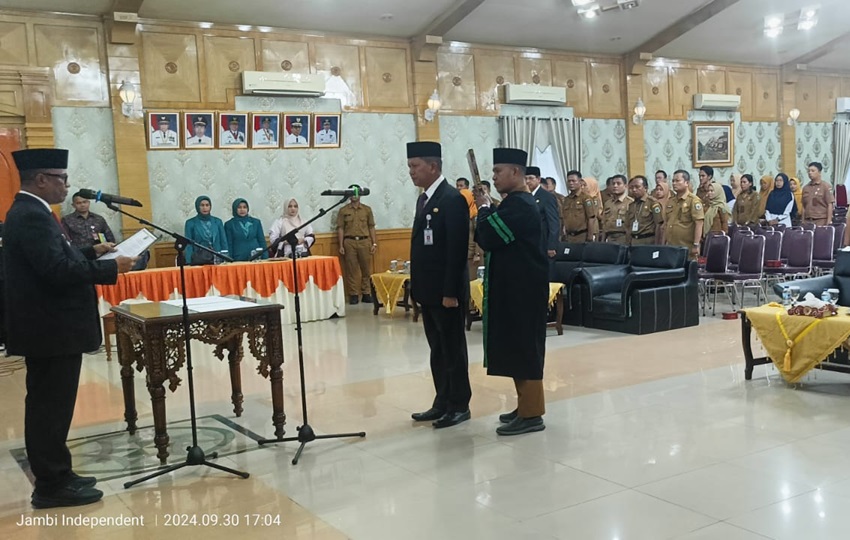 Dedy Hendry Kembali Dikukuhkan Jadi Pj Sekda Kabupaten Sarolangun 