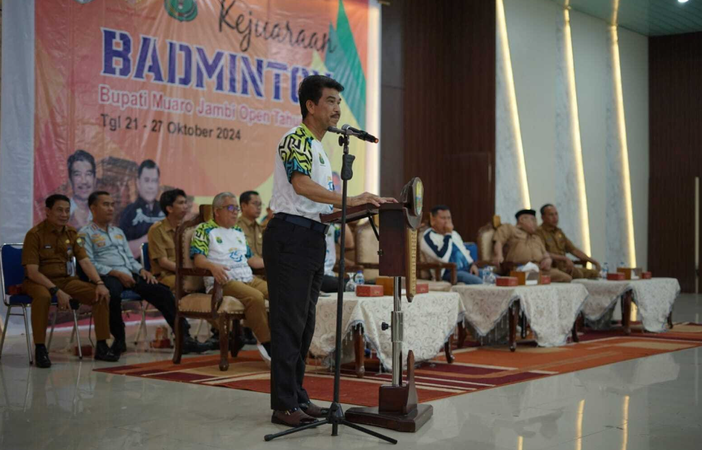 Turnamen Badminton Kabupaten Muaro Jambi Resmi Dibuka oleh Penjabat Bupati