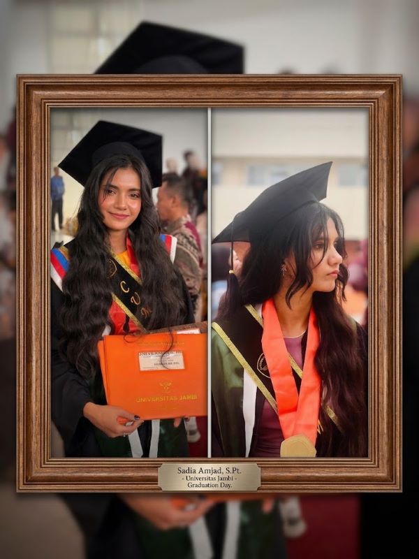Kisah Inspiratif Sadia Amjad, Mahasiswa Asal Pakistan yang Raih Wisudawan Terbaik UNJA