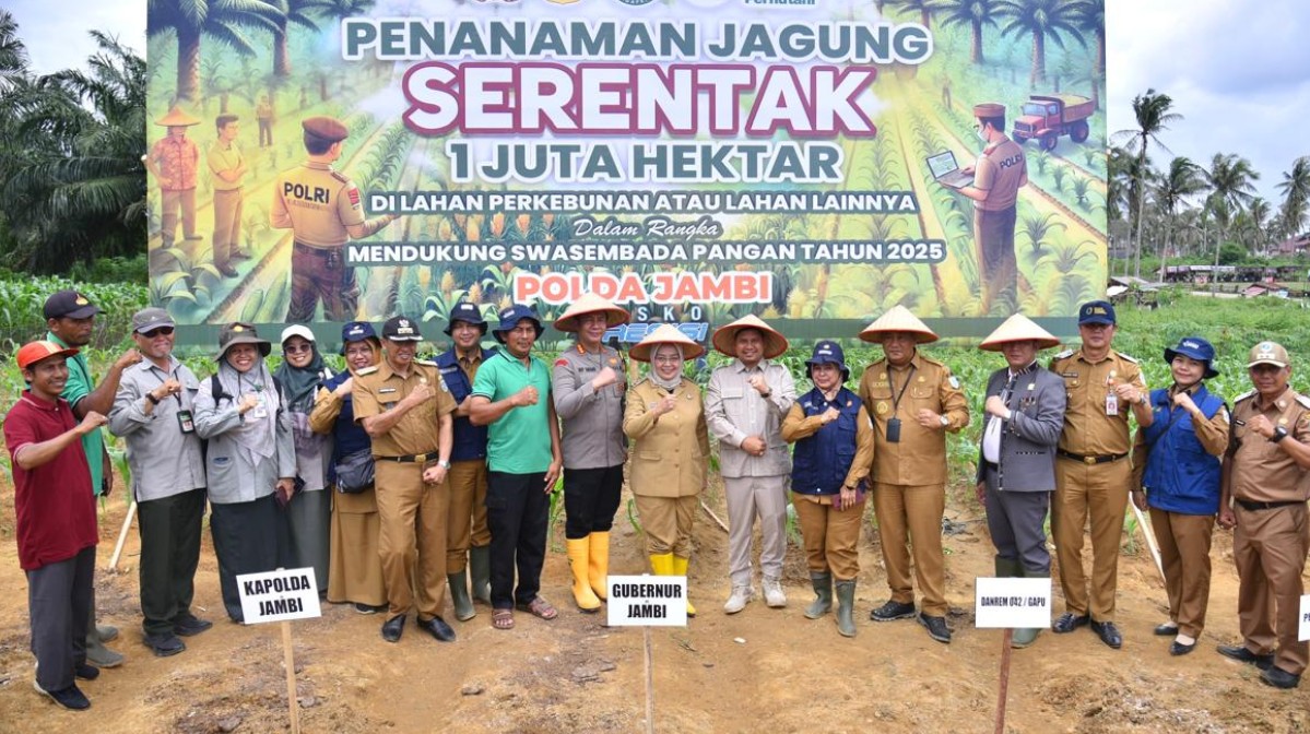 Asta Cita: Pj Wali Kota Jambi Dukung Penanaman Jagung Serentak 1 Juta Hektar 