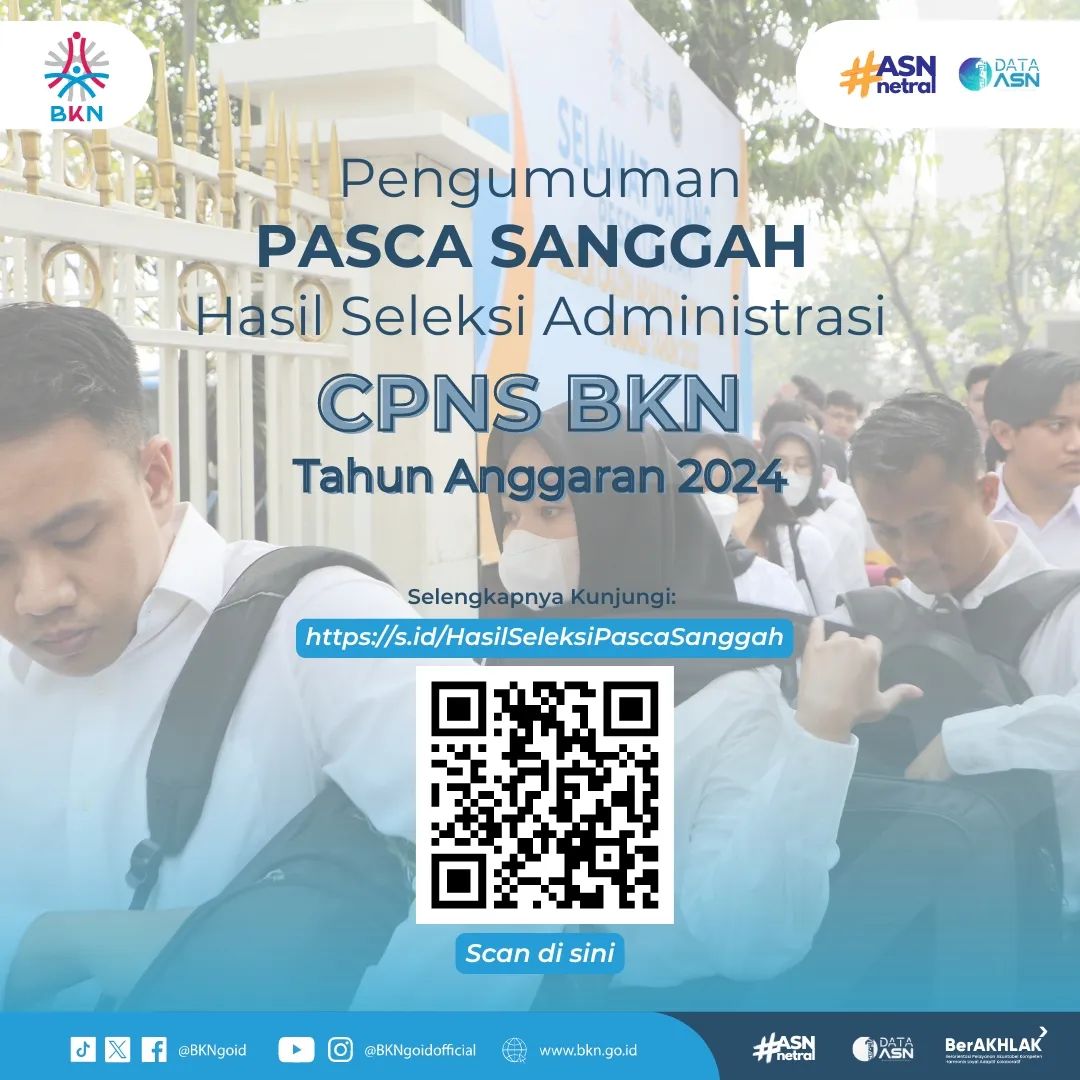 Pengumuman Hasil Pasca Sanggah CPNS 2024: Berikut Linknya!