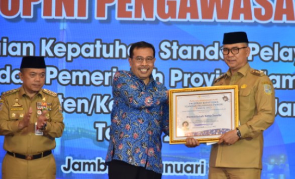 Kota Jambi Dapat Predikat Kualitas Tertinggi dari Ombudsman RI