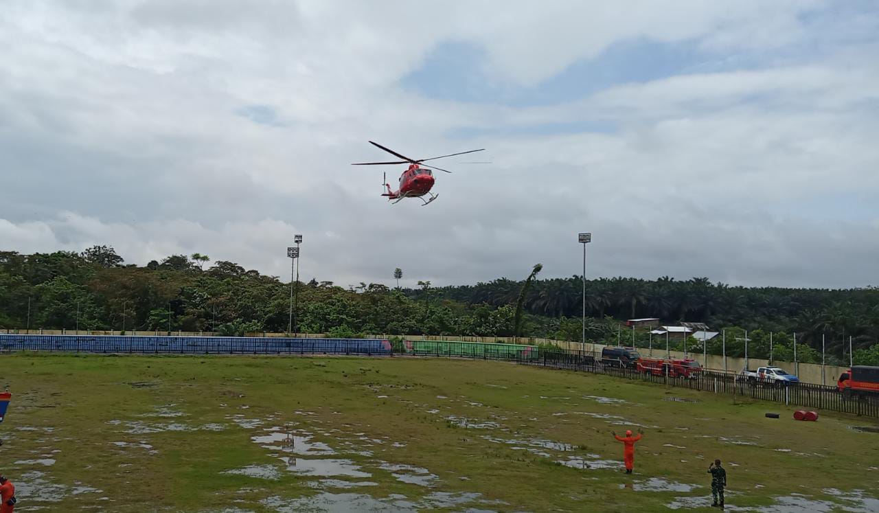 Cuaca Buruk, Giliran Helikopter Gubernur Jambi Mendarat Darurat