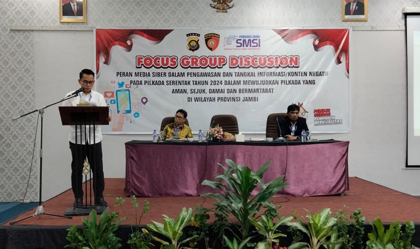 Hasil FGD yang Digelar Polda Jambi bersama SMSI Provinsi Jambi, Ini Peran Media Siber pada Pilkada 2024