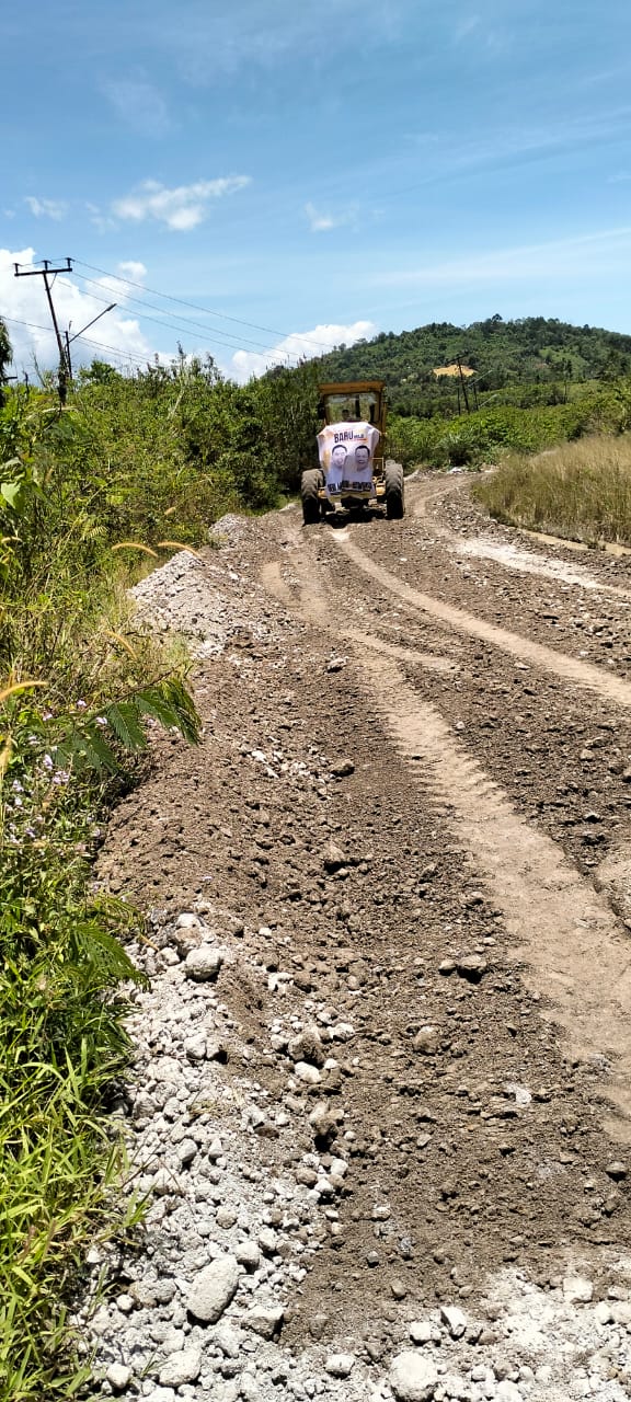 Rehab Jalan Muaro Lolo Bukit Kerman ke Sungai Hangat Kecamatan Gunung Raya Deras Menunjukan Bukti Bukan Janji