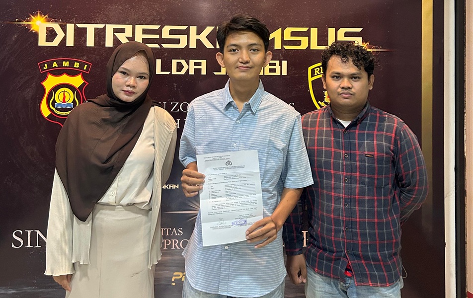 Modus Ngaku Instansi Pemerintah, Permahi Jambi Laporkan Kasus Pemerasan Online ke Ditreskrimsus Polda Jambi