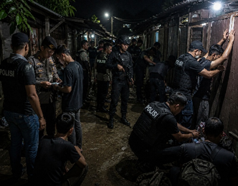 Operasi Senyap Satresnarkoba Polresta Jambi! 8 Pria Diciduk, Hasil Tes Urine Bikin Kaget