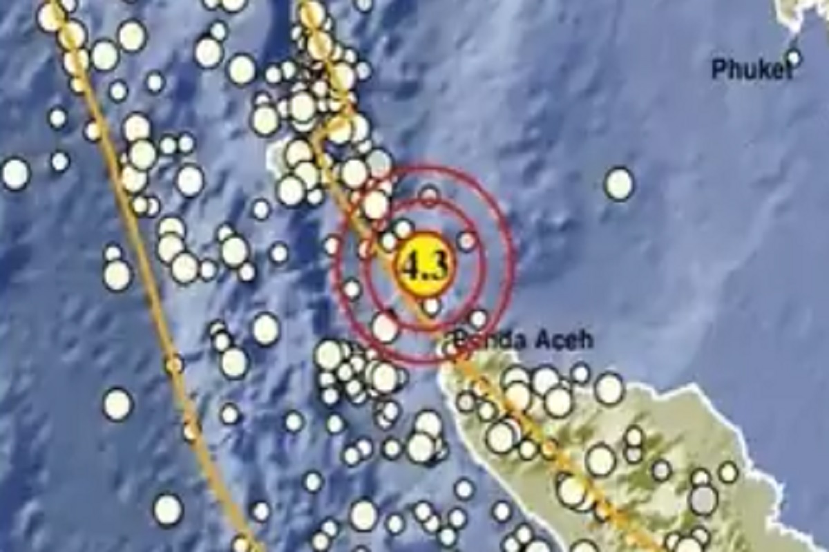 Gempa M 4,3 Guncang Kota Sabang Aceh 19 Desember 2023, Ini Penjelasan BMKG