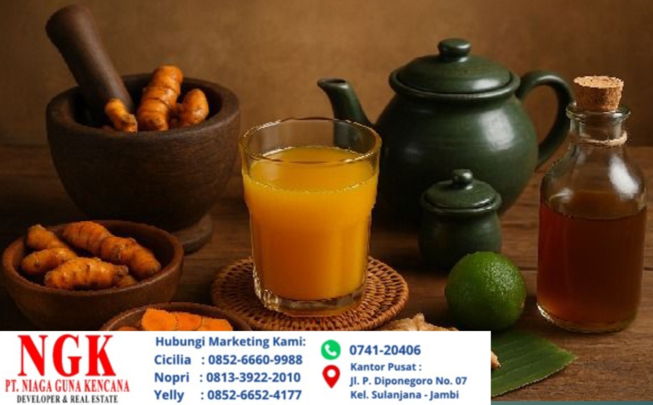 Resep Membuat Jamu Kunyit Asem Herbal Tradisional