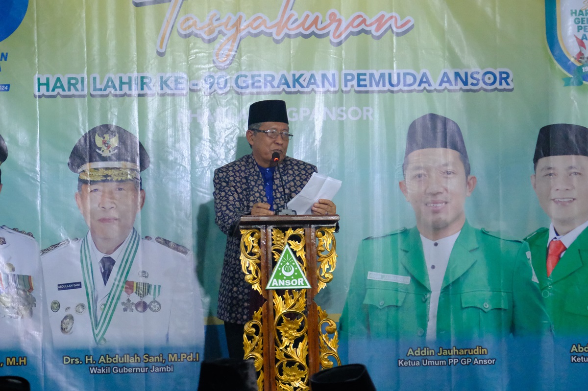 Wakil Gubernur Jambi Abdullah Sani Harap GP Ansor Perkuat Sinergi Bersama Pemerintah Daerah