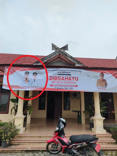 Ini Kata Kadis Tanaman Pangan dan Holtikultura Merangin soal Spanduk HUT ke-78 RI Salah Foto 