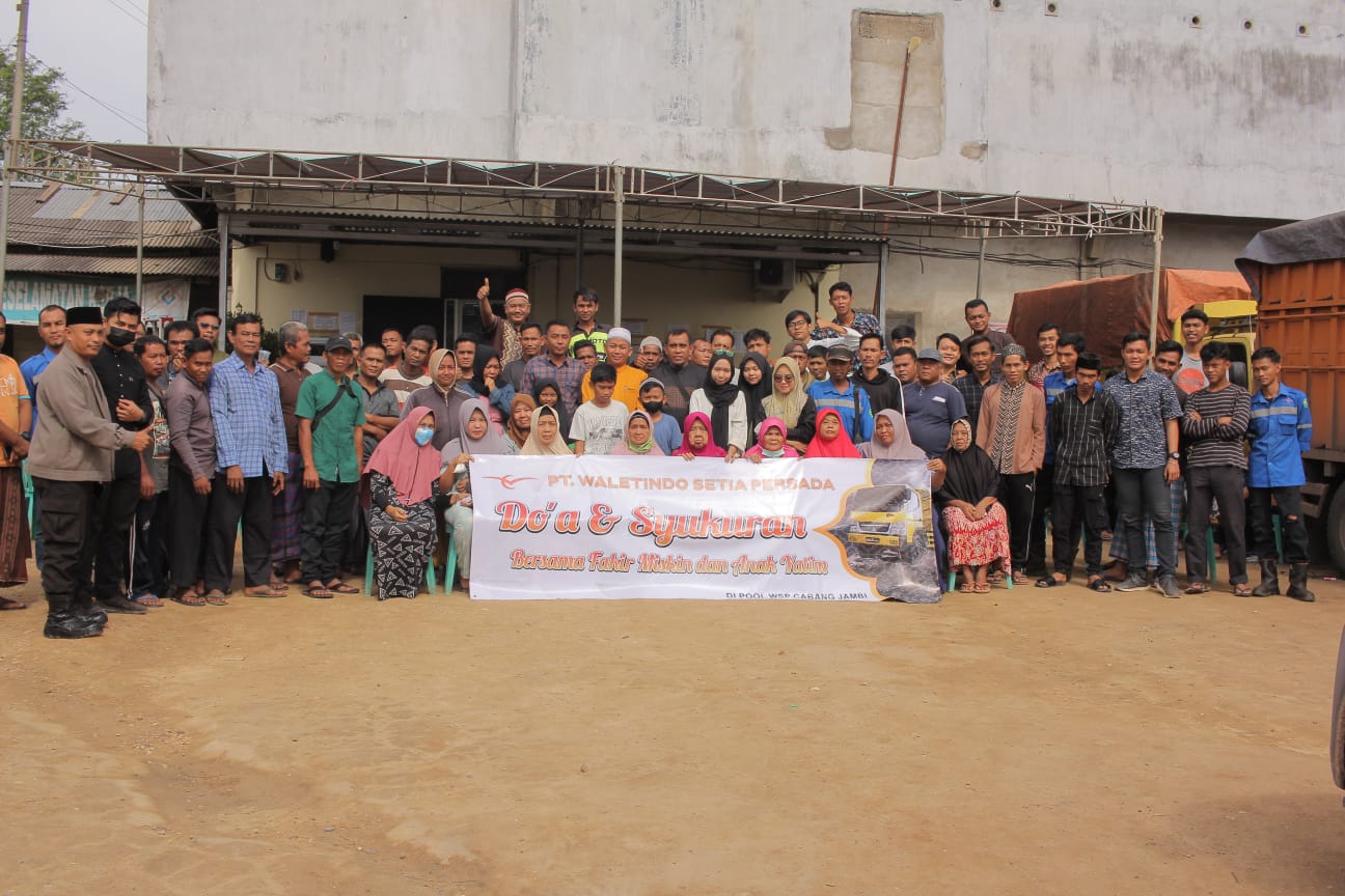 Awali Awal Tahun, PT Waletindo Setia Persada Gelar Doa dan Syukuran bersama Fakir Miskin dan Anak Yatim