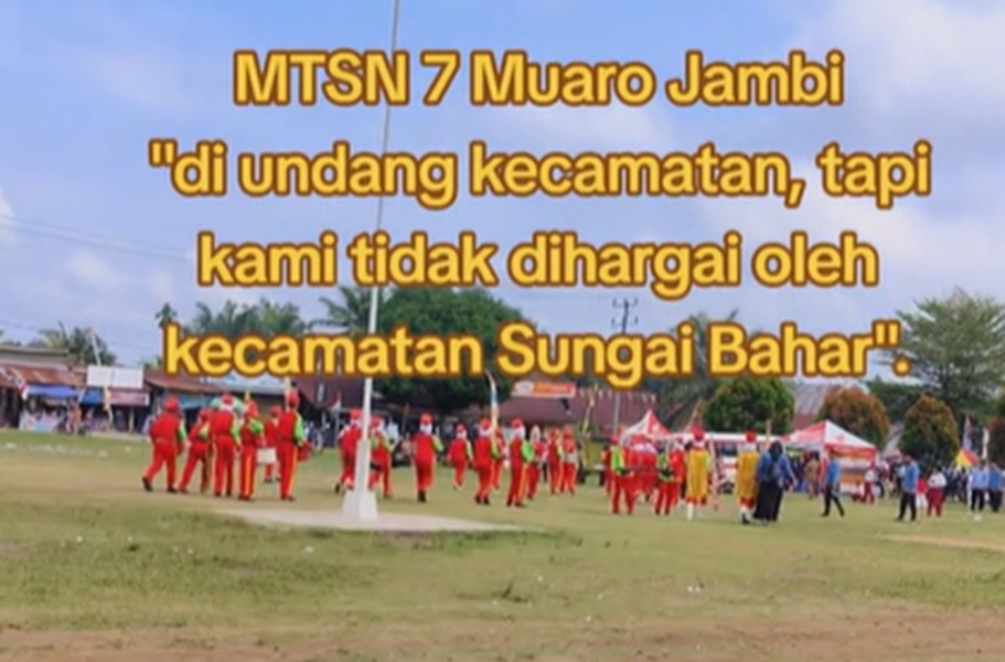 Bikin Malu! Camat Sungai Bahar dan Jajaran Tak Hargai Tim Drumband MTsN 7 Muaro Jambi