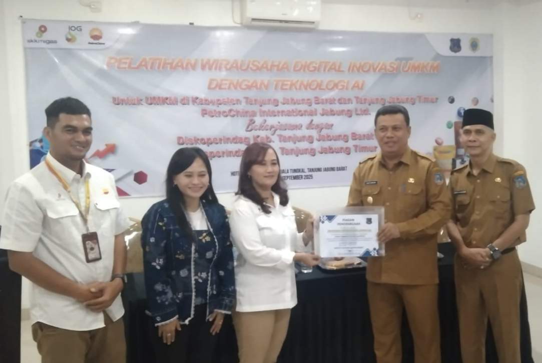 SKK Migas PetroChina Bekali Pelaku UMKM Tanjab Barat-Timur Dengan Pelatihan Wirausaha Digital Berbasis AI