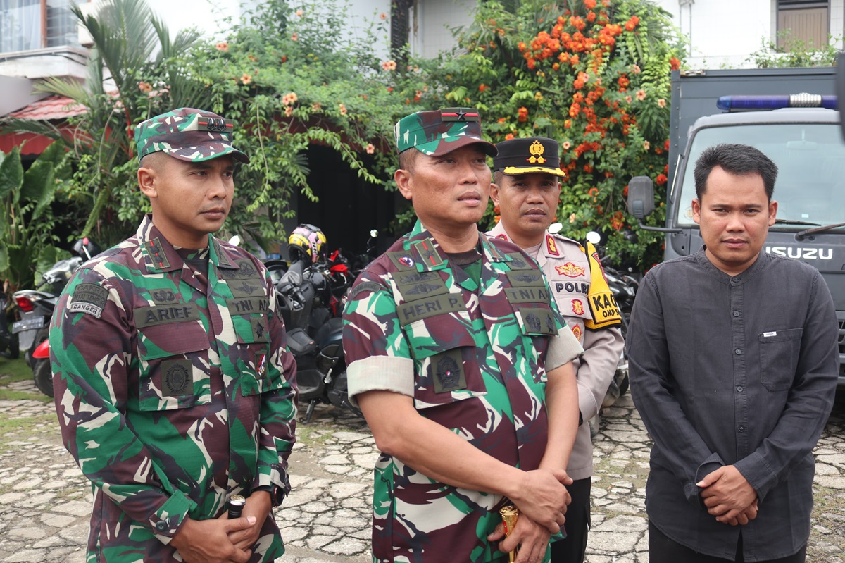 Sidang Pleno KPU Kabupaten Bungo Berjalan Aman, Danrem 042/Gapu Apresiasi Anggota di Lapangan