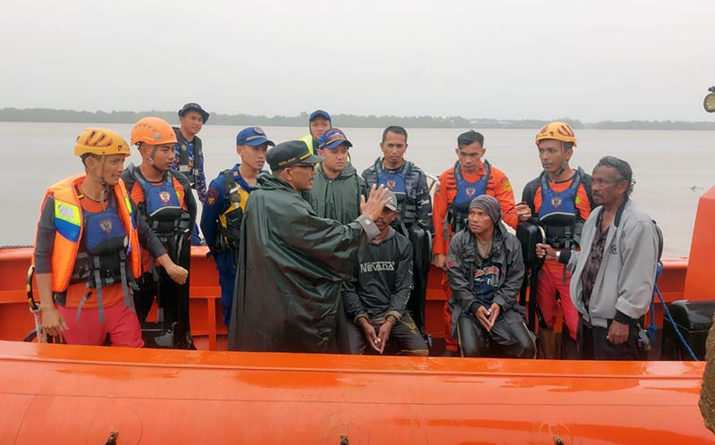 2 Nelayan Kuala Tungkal yang Hilang di Laut Ditemukan, Begini Kondisinya..