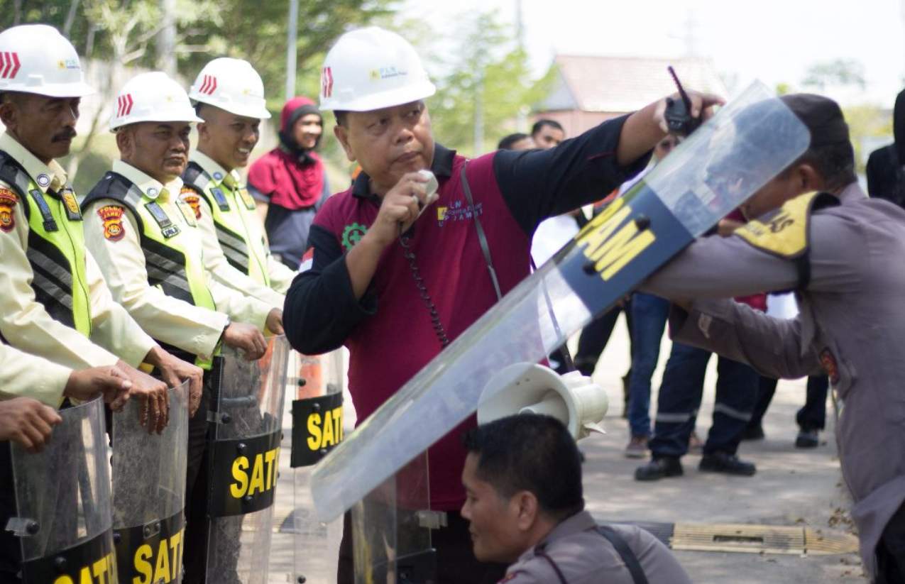 PLN IP UBP Jambi, Laksanakan Latihan Tanggap Darurat Bersama Dinas Pemadam Kebakaran dan Penyelamatan