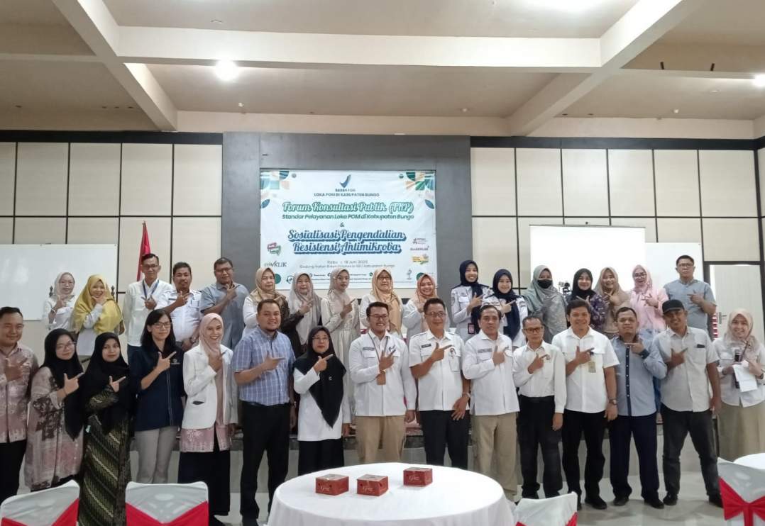 BPOM Bungo Gelar FKP dan Sosialisasi Pengendalian Resistensi Antimikroba 