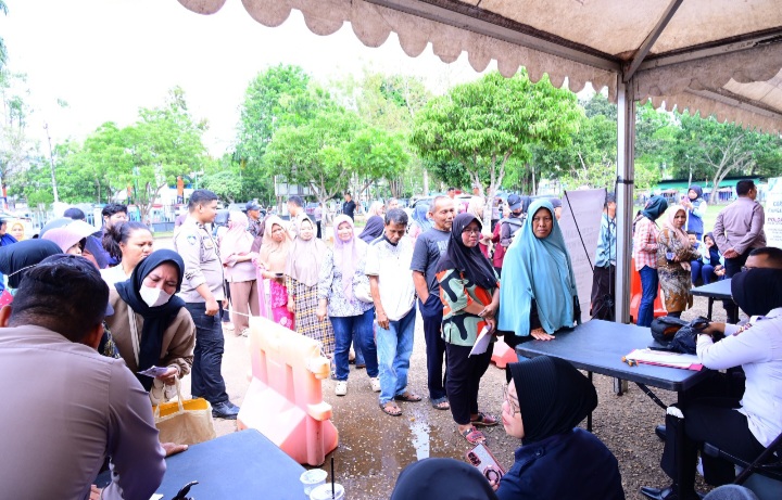 Gerakan Pangan Murah, Polda Jambi Gelontorkan 7 Ton Beras