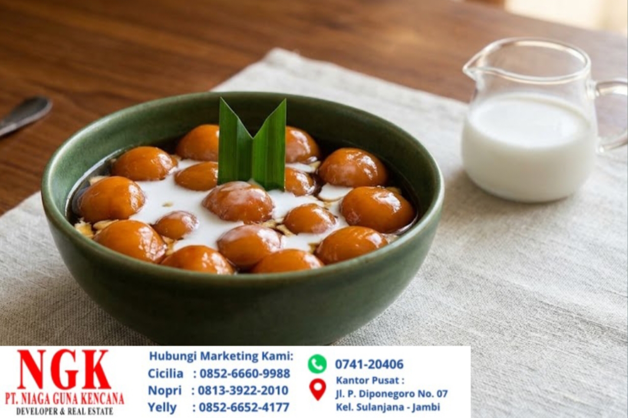 Resep Biji Salak Ubi Oranye Kuah Gula Merah & Santan Gurih